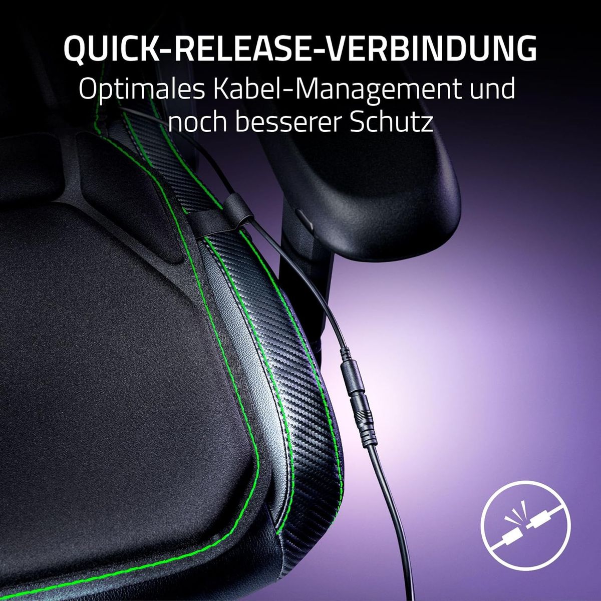 Razer Freyja - Gaming-Sitz-Kissen Auflage mit Razer Sensa HD-Haptik (HyperSpeed Wireless und Bluetooth, für Gaming- und Bürostühle, Haptik-EQ per Razer Synapse) Schwarz