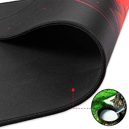 KLIM KM02 Gaming Mauspad Soft Robust und Langlebig 320x270x4mm schwarz, rot