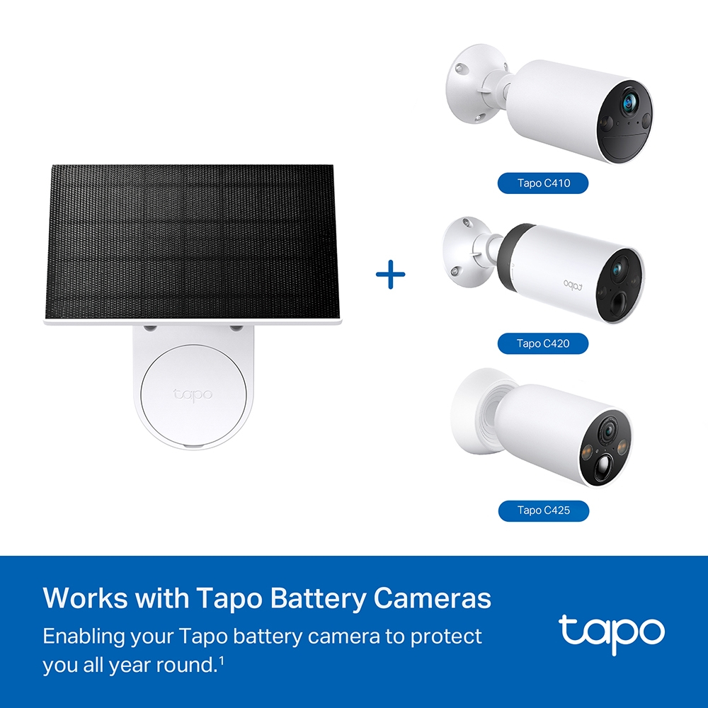 TP-Link Tapo A201 Solarmodul USB, 2,5 W, IP65, Weiß, V2.0