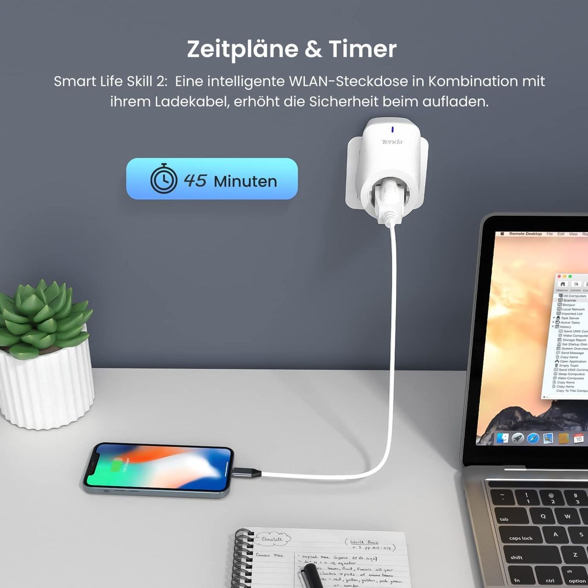 Tenda Intelligente WLAN Steckdose Beli SP9, 16A Smart Plug mit Energieverbrauchsanzeige, App- und Sprachsteuerung (Alexa & Google home), Zeitplan, Timer, Away Modus, Kinderschutz, 1er pack Mit Energieverbrauchsanzeige 1er Pack 16A