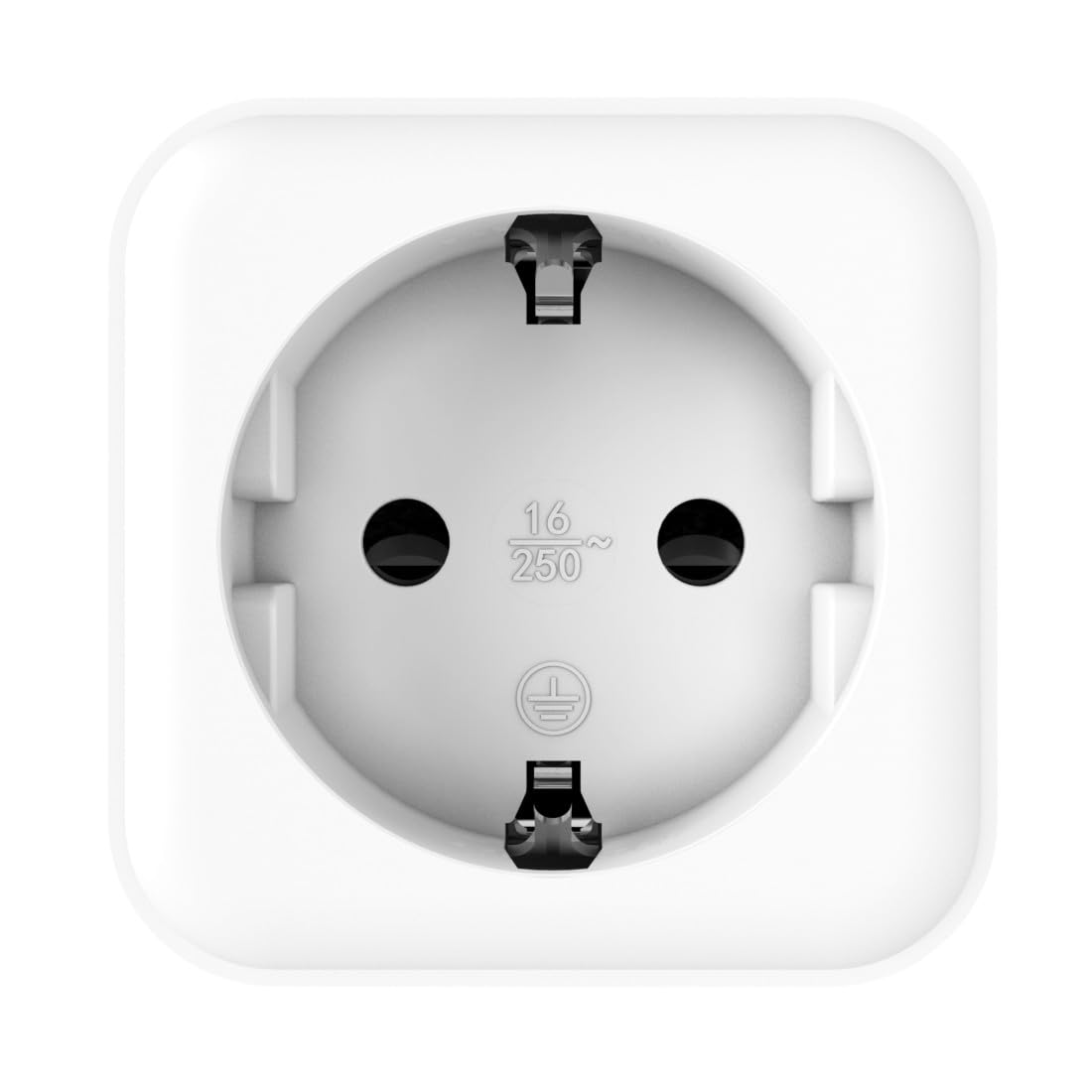 Hama 00176937 WLAN Steckdose, Matter Smart Home, WLAN-gesteuert, App & Sprachsteuerung, Verbrauchsmessung, Zeitschaltuhr, 3680 W, Weiß, Packung mit 2