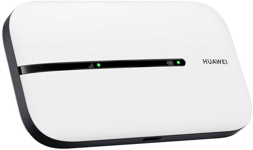 HUAWEI Mobile WiFi E5576 Mobiler WLAN-Router 4G LTE (CAT4), Download-Geschwindigkeit bis zu 150 Mbit/s, 1500 mAh Akku, Keine Konfiguration erforderlich, tragbares WLAN, Weiß