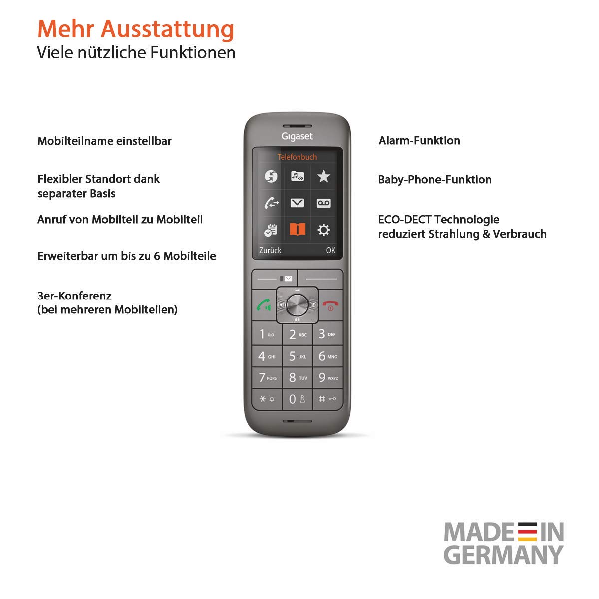 Gigaset CL660HX Duo Analoges/DECT-Telefon Anthrazit Anrufer-Identifikation