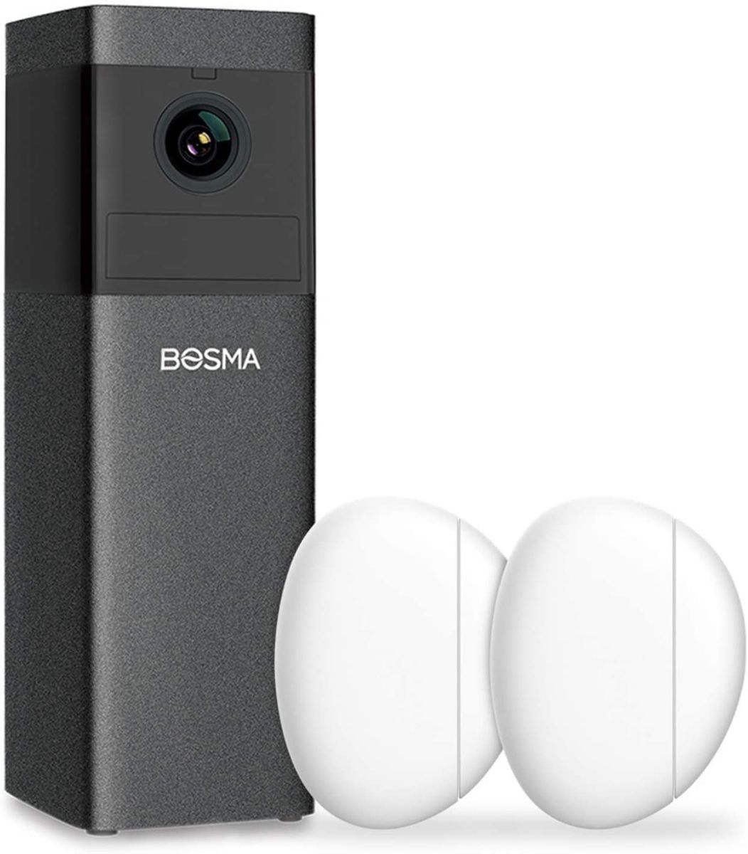 BOSMA X1 Home Security Camera 1080p HD Surveillance Camera with Two-Way Call Colour Night Vision Siren Alarm Remote Surveillance PIR Motion Sound Alerts