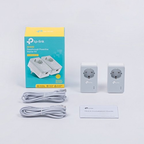 TP-Link AV600 Powerline Adapter Kit 600Mbit/s Steckdose Powerline