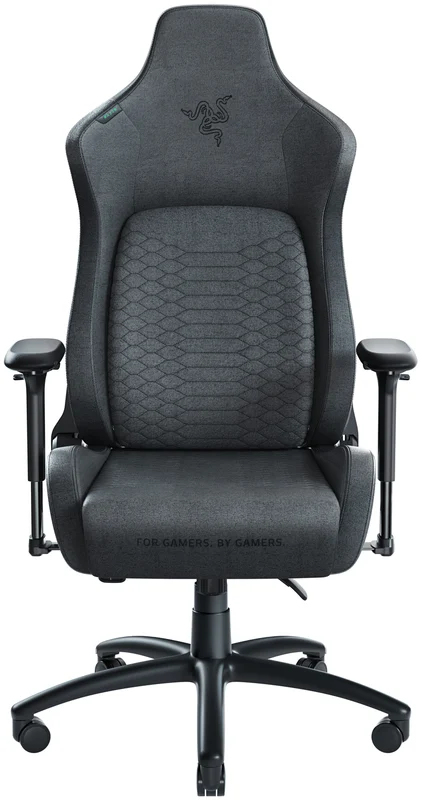 Razer Iskur - Premium Gaming Stuhl mit integrierter Lendenwirbelstütze (Schreibtischstuhl/Bürostuhl, mehrlagiges Kunstleder, Schaumstoff-Polster, Kopfpolster, Höhenverstellbar) Fabric | Standard Iskur Fabric Standard