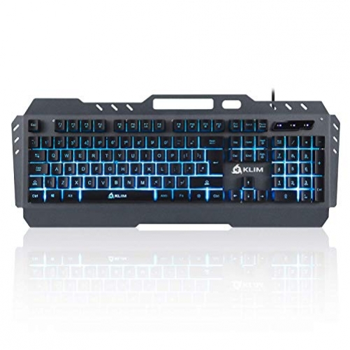 KLIM Lightning New Hybrid Halbmechanisches Gaming Tastatur UK-Layout