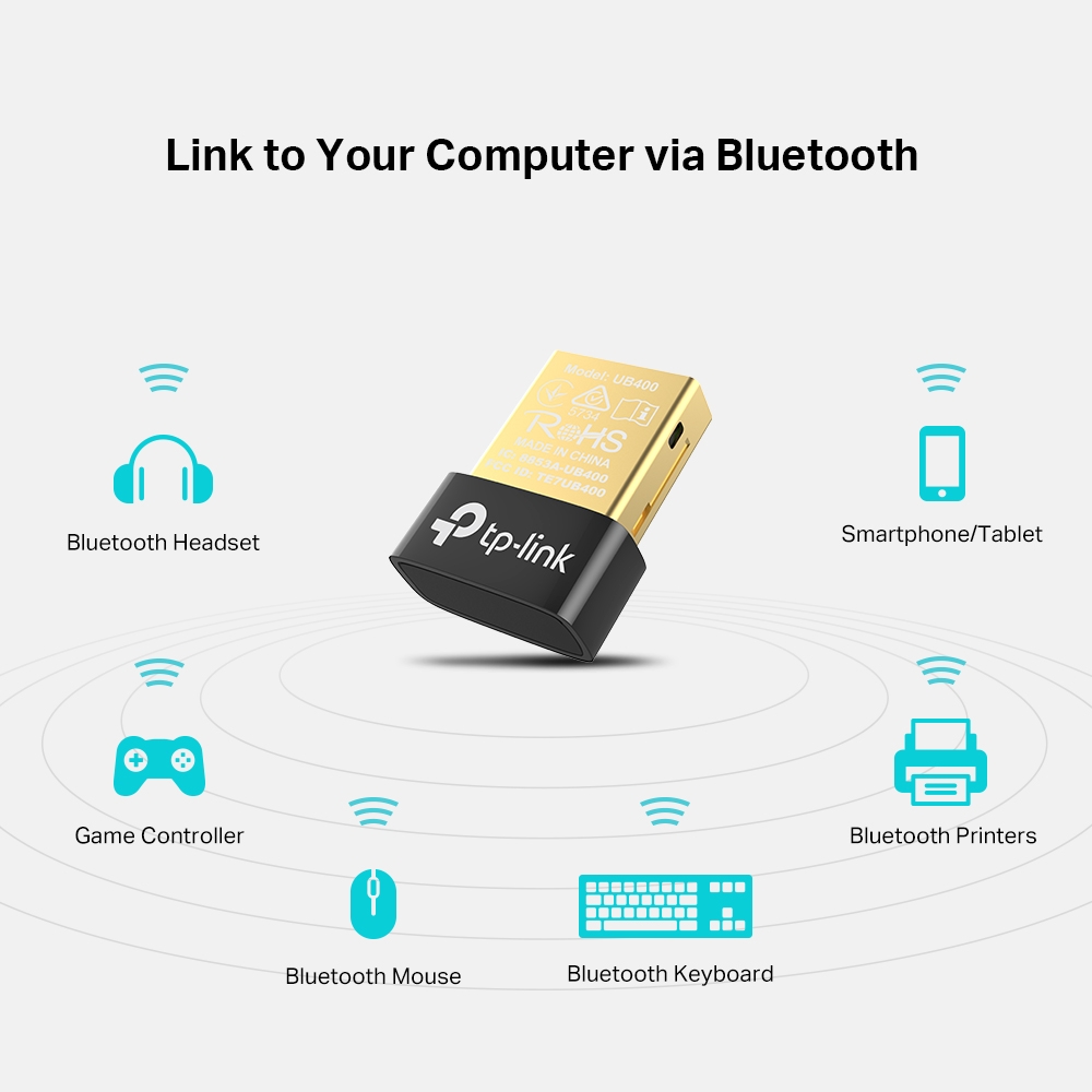 TP-Link UB400 Bluetooth 4.0 Nano USB Adapter v1.0
