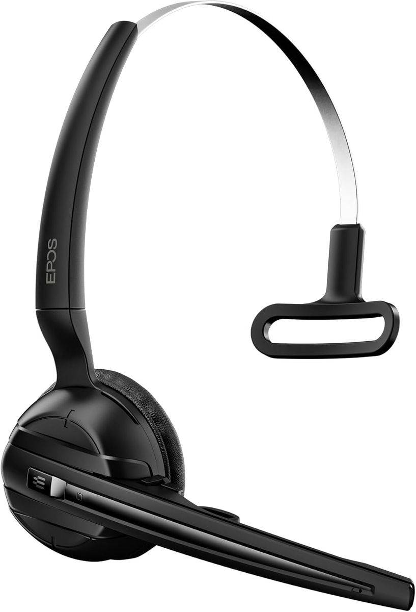 EPOS Impact D 10 Phone II - EU II - Kabelloses DECT-Headset für Tischtelefone, Geräuschunterdrückend, Mehrere Tragestile, Lange Akkulaufzeit, ActiveGard, Ideal für Büroprofis