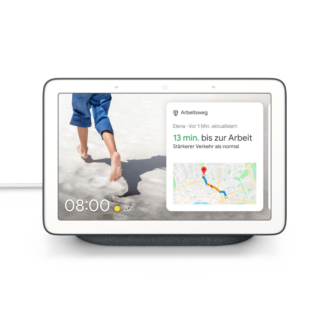 Google Nest Hub - Smart Display mit Sprachsteuerung - Karbon