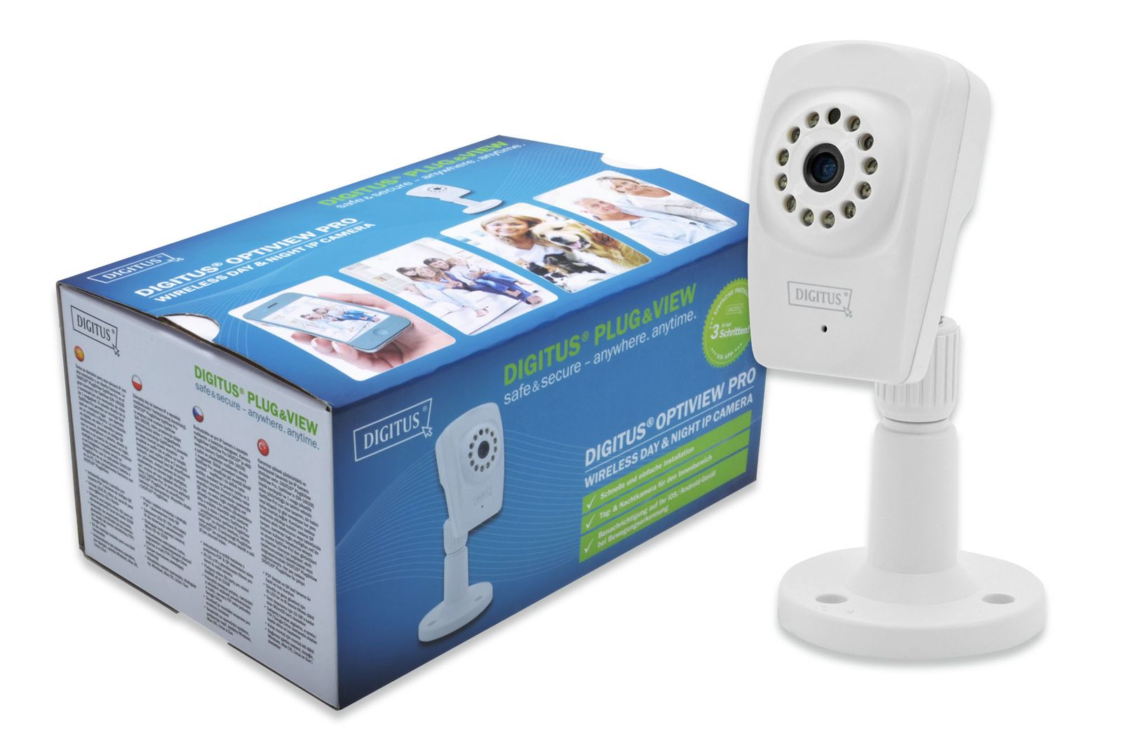 Digitus OptiView Pro WLAN/1MP/D&N/IN