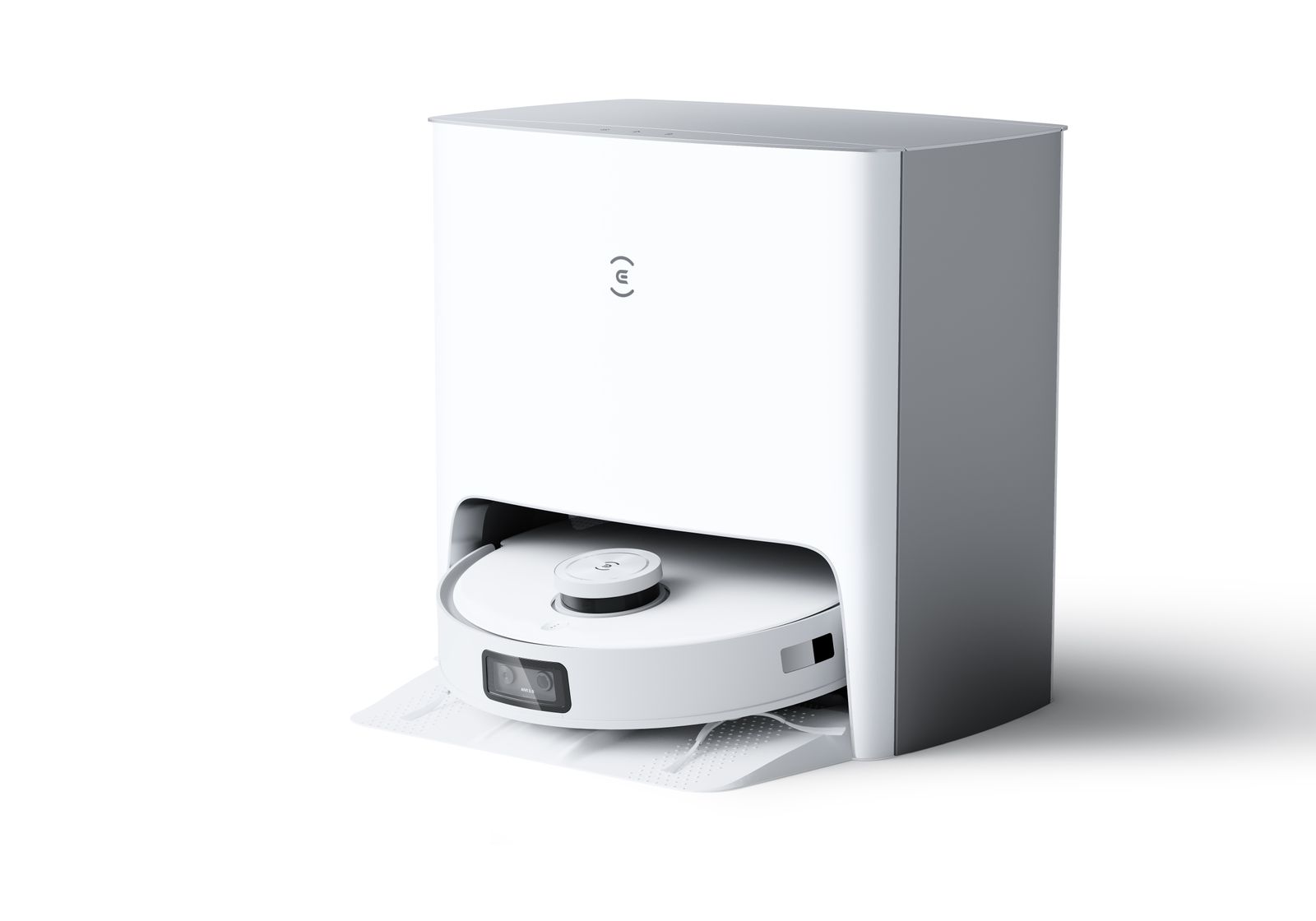 Ecovacs DEEBOT T10 Turbo Saugroboter & Wischroboter 3000 Pa, TURBO Station, OZMO Turbo 2.0, 5200 mAh, WLAN, HD-Kamera Nachtsicht, AIVI, Weiß