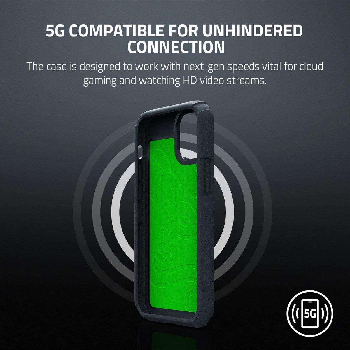 Razer Arctech Pro Smartphone Case for Apple iPhone 12 Mini 5.4'' Black