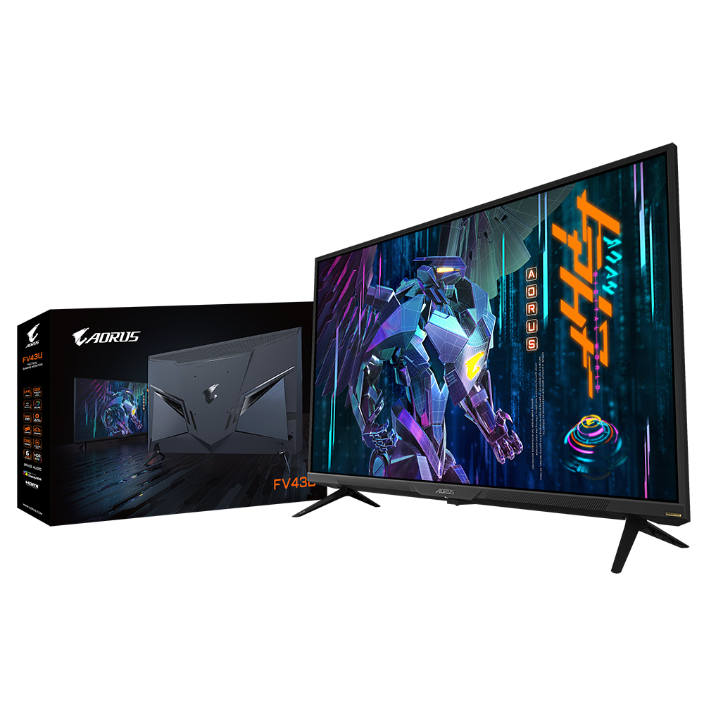 Gigabyte Aorus FV43U 109cm 43" 4K Gaming-Monitor HDMI 2.1/DP/USB-C 144Hz 1ms FV43U-EK