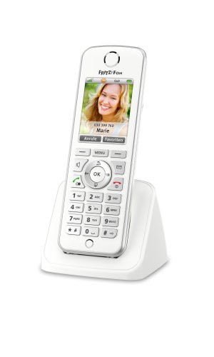 Avm FRITZ!Fon C4 Telefon (Farbdisplay beleuchtete Tastatur) weiß - Plug-Type C (EU)