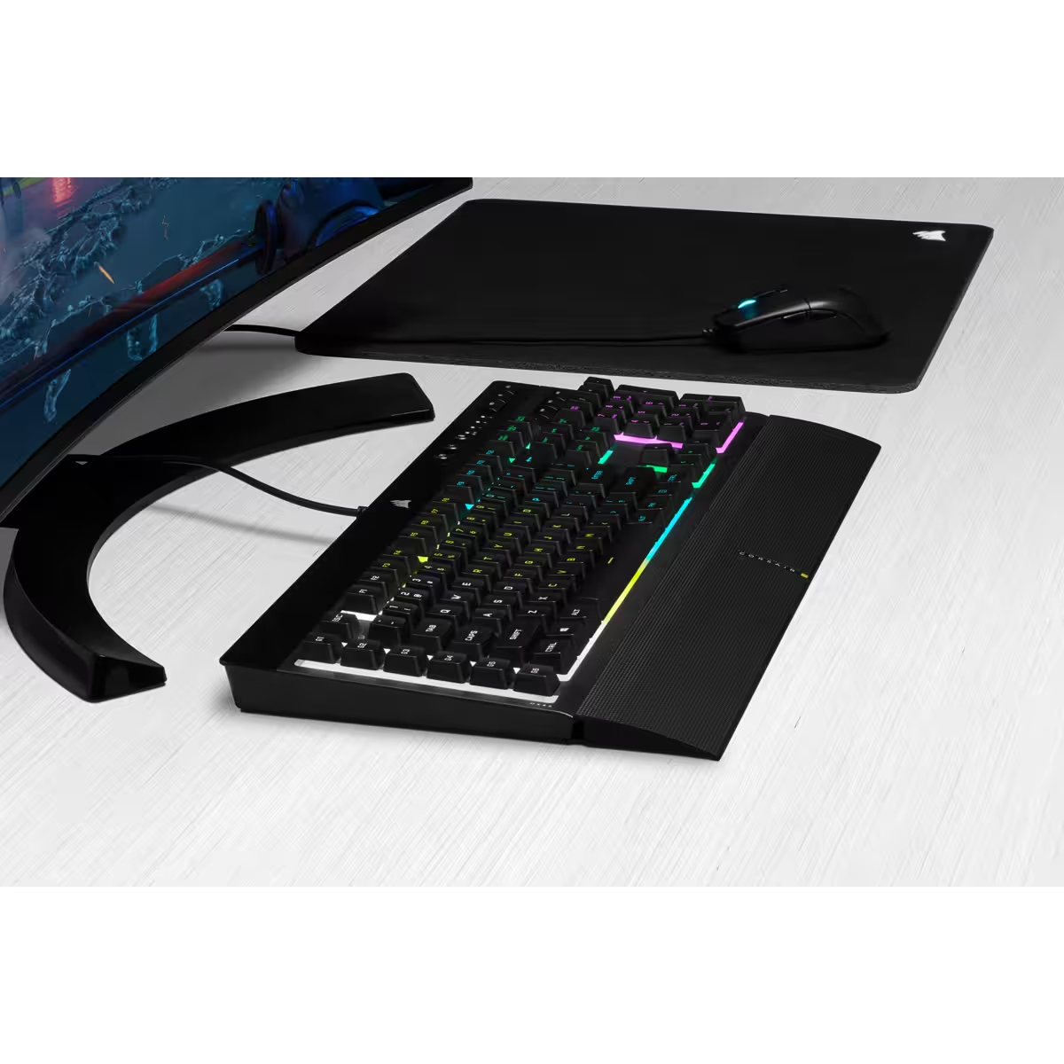Corsair K55 RGB PRO Tastatur Gaming USB Schwarz - (ITA Layout - QWERTY)