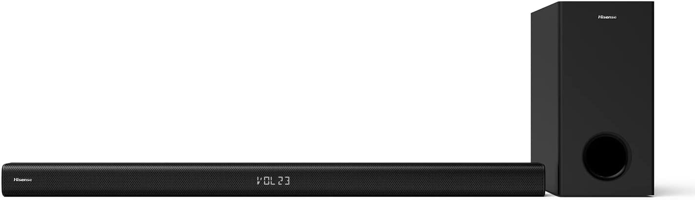 Hisense HS218 HDMI Bluetooth Subwoofer Theater Soundbar 200W System Audio Home kabellosem 2.1 ARC/Optical/ Dolby