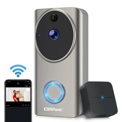 CAMPARK DB20 WiFi Video Doorbell Camera with Night Vision