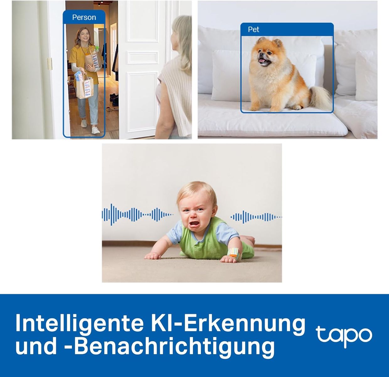 TP-Link TAPO C125 Sicherheitskamera IP-Sicherheitskamera Drinnen 2560 x 1440 Pixel Tisch/Bank