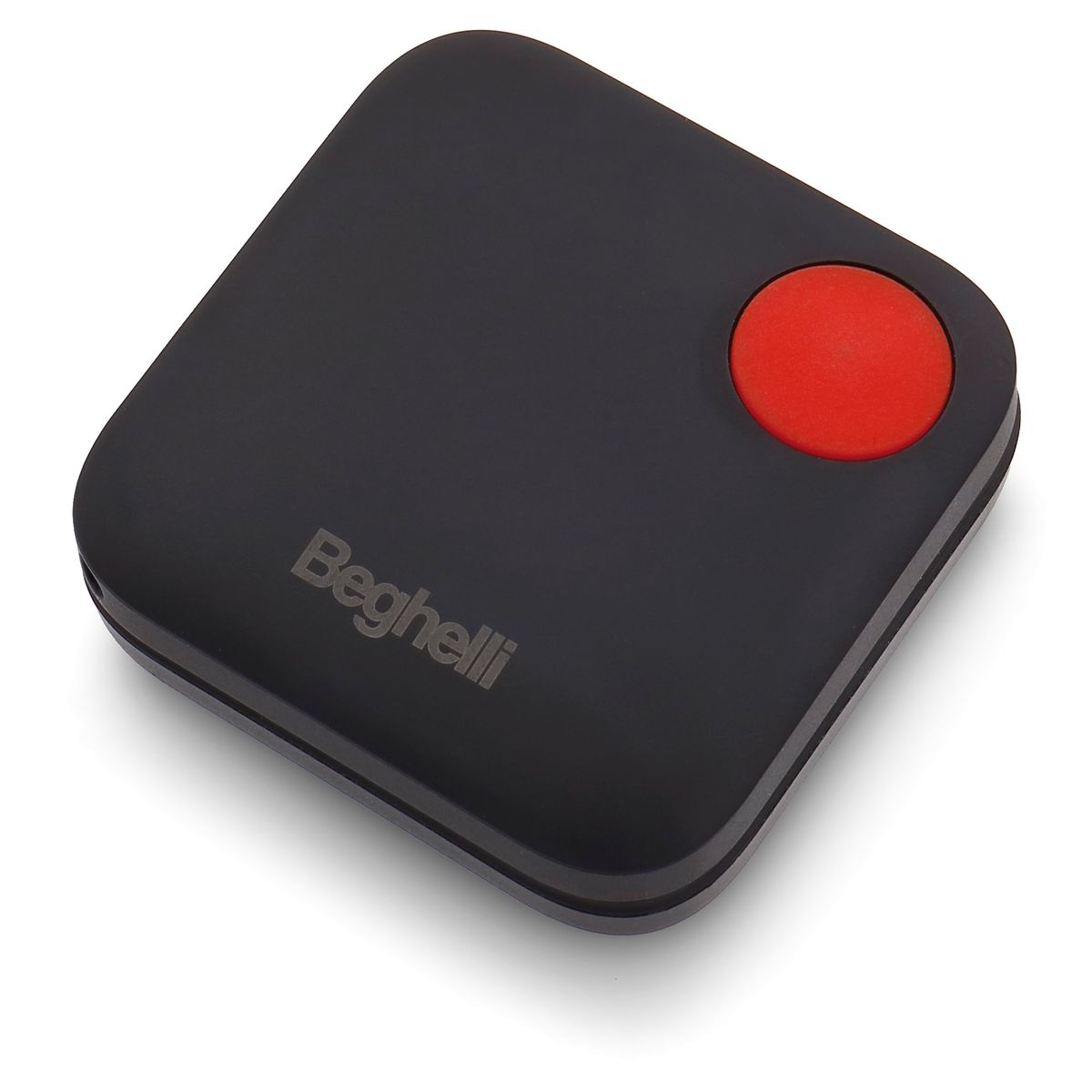 Beghelli Remote trigger to retrofit help by simply pressing the red button on the remote or on the device.