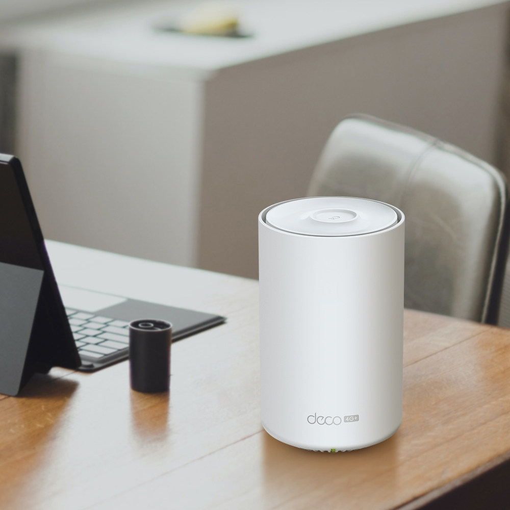 TP-Link Deco X20-4G 4G+ AX1800 Mesh WiFi 6 Mobile Router Gateway, Dual-Band, Ethernet-WAN, Nano-SIM, 150 Geräte, 200 m², WPA3, V2.0, EU