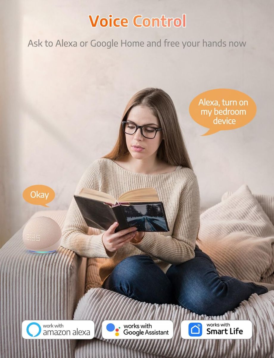 SMARTERCURRY W10dc Smart WLAN Steckdose Mini 13A mit Strommessung, Zeitschaltuhr, Kompatibel mit Alexa & Google Home, Kompaktes Design, 4er Set, Typ F (EU)