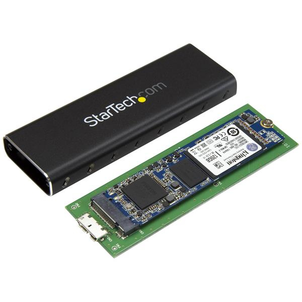 StarTech.com Externes M.2 SATA / SSD Festplattengehäuse - USB 3.0 mit UASP