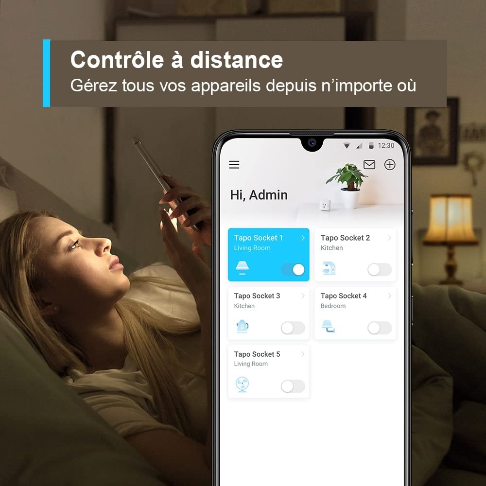 TP-Link Tapo P100 (4-pack) Smart Plug 2300 W Weiß