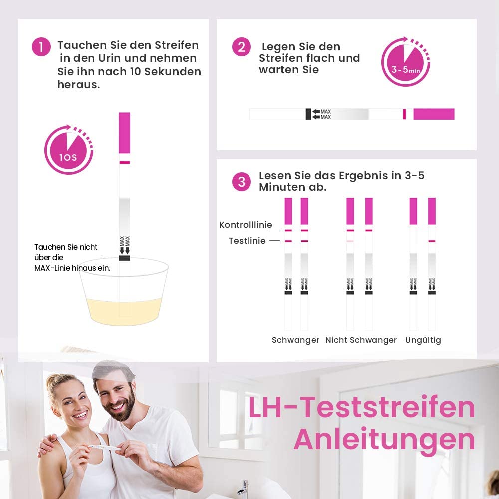 Femometer 40 ovulation test + 10 pregnancy test 25 miu/ml optimal sensitivity (lh40&hcg10)
