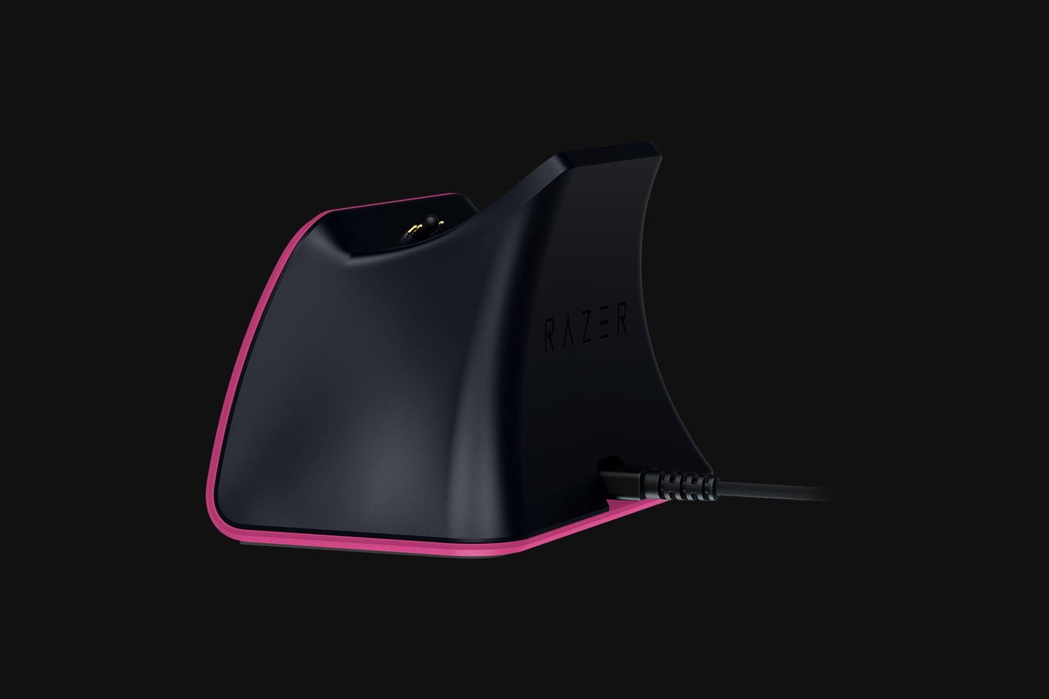 Razer RC21-01900600-R3M1 Schnellladestation für PS5 Wireless-Controller, Schnellladung, gebogenes Schalen-Design, einhändige Bedienung, USB, Pink