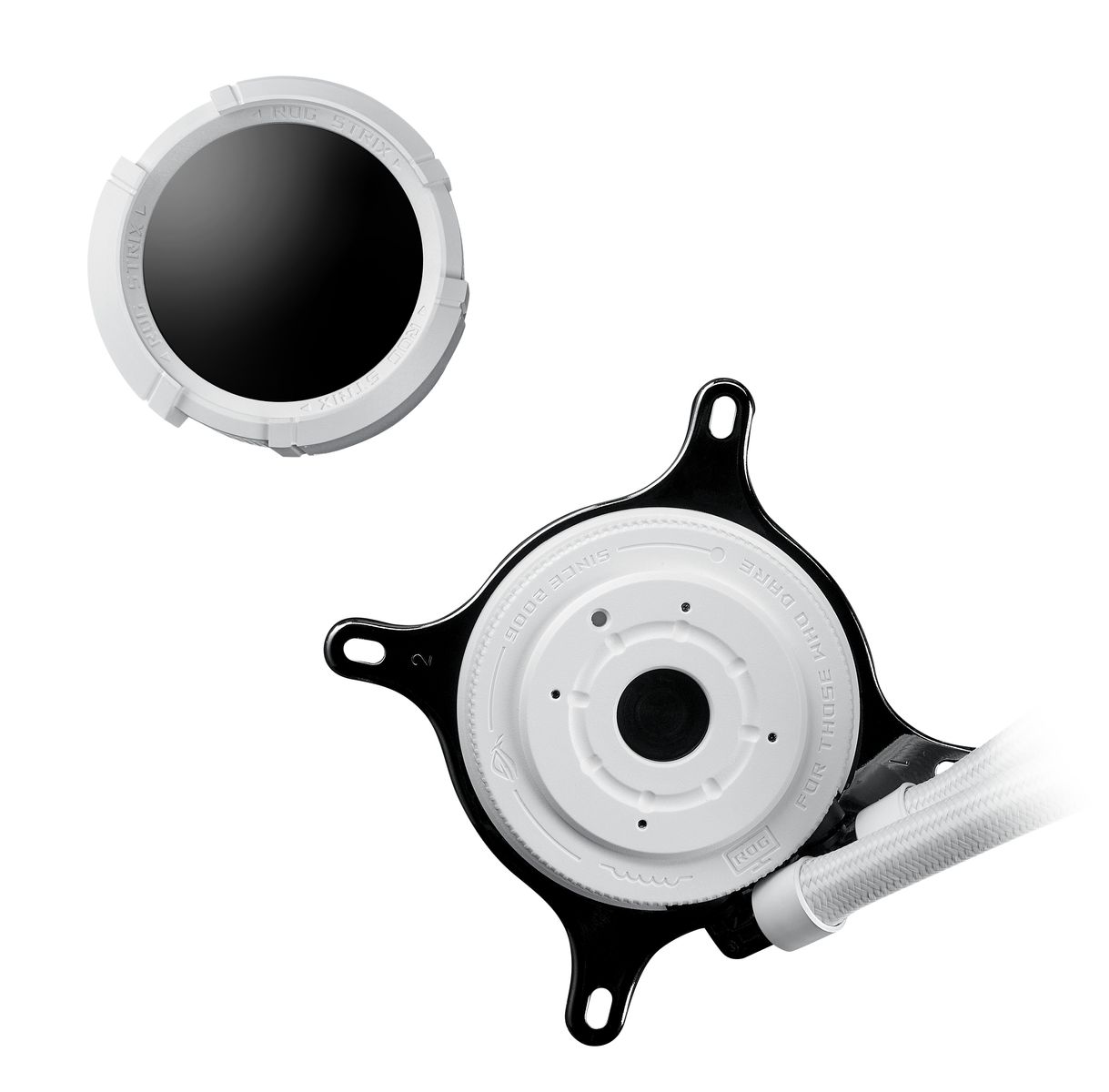 ASUS ROG Strix LC III 360 ARGB White Edition All-in-One-Flüssigkeitskühler, 360 mm Radiator, 3x 120 mm ARGB-Lüfter, LCD-Display, kompatibel mit AM5/AM4/LGA 1700