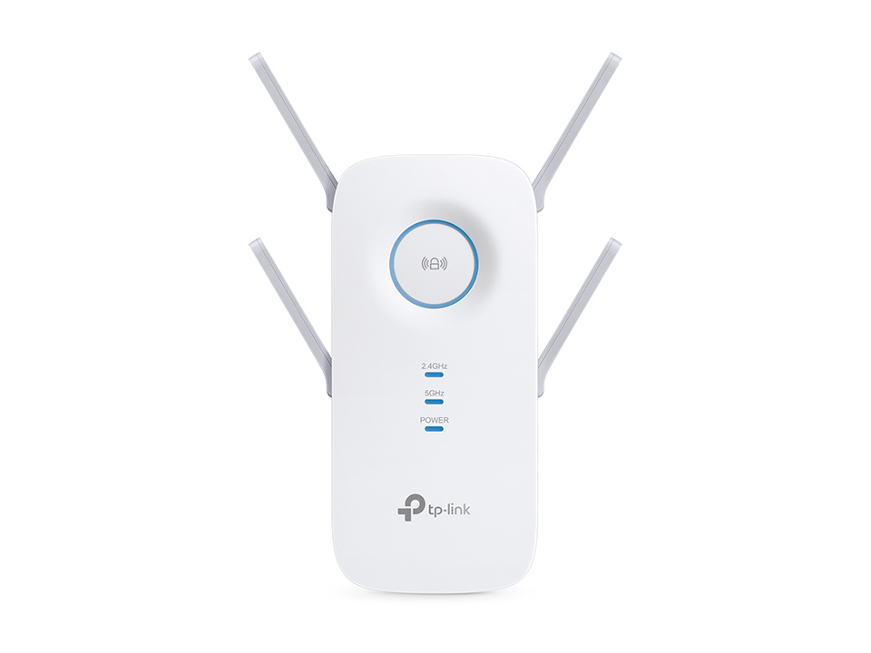 TP-Link RE655 WLAN Verstärker Repeater AC2600 (Dual-WLAN AC + N, 1733 MBit/s 5GHz + 800MBit/s 2,4GHz, Gigabit-LAN-Port, App Steuerung, maximale Abdeckung, kompatibel zu allen WLAN Geräten)