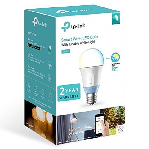 TP-Link LB120 Kasa Smart E27 LED WLAN Glühbirne 60W Dimmbar 180° 2700K - 6500K