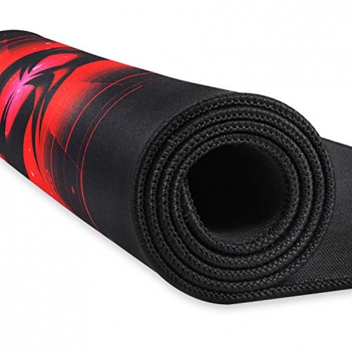 KLIM KM02 Gaming Mauspad Soft Robust und Langlebig 320x270x4mm schwarz, rot