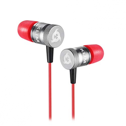 KLIM Fusion K1 3.5mm High Quality Audio In-Ear Kopfhörer rot