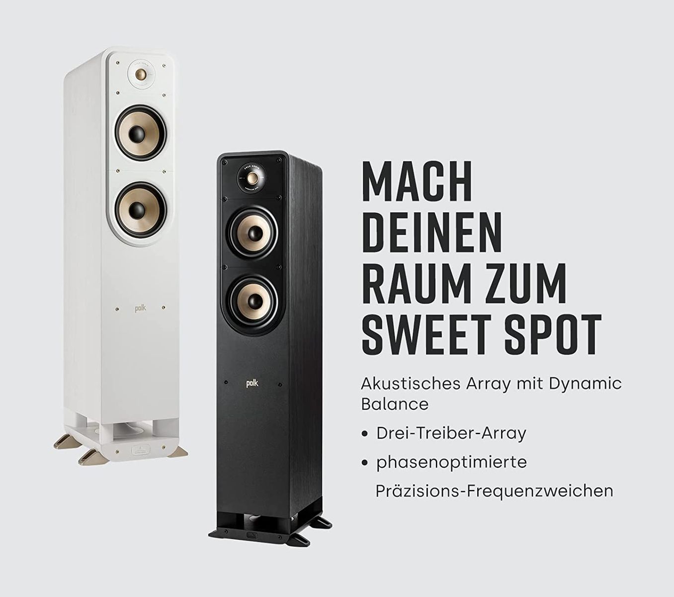 Polk Audio Signature Elite ES50 hochauflösender HiFi Standlautsprecher fürs Heimkino, Hi-Res zertifiziert, kompatibel mit Dolby Atmos und DTS:X 1 Stück, Weiß Polk Audio Signature Elite ES50 hochauflösender HiFi Standlautsprecher fürs Heimkino, Hi-Res zertifiziert, kompatibel mit Dolby Atmos und DTS:X 1 Stück, Weiß