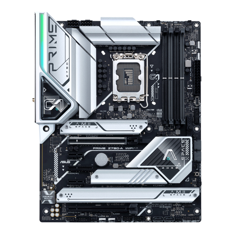 ASUS PRIME Z790-A WIFI Mainboard ATX LGA1700 DDR5 PCIe 5.0 4x M.2 Wi‑Fi 6E Bluetooth 5.3 2,5 Gb LAN Thunderbolt USB-C