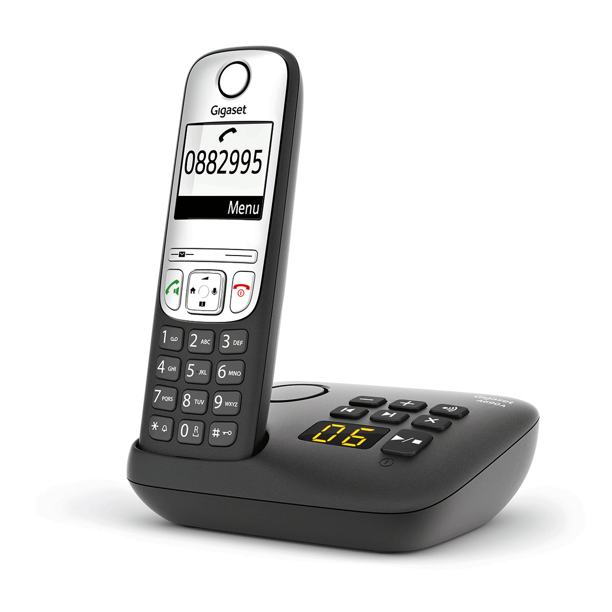Gigaset A690A Analoges/DECT-Telefon Schwarz