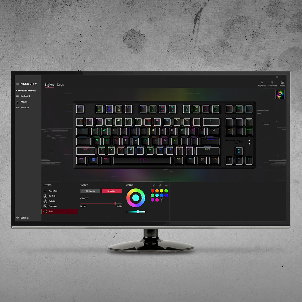 HyperX Alloy Origins Core u2013 Mechanische Gaming-Tastatur u2013 HX Blue - (USA Layout - QWERTY)