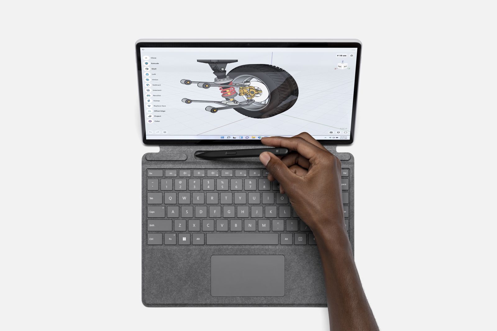 Microsoft Surface Pro Signature Keyboard Microsoft Cover port Blau - (USA Layout - QWERTY)