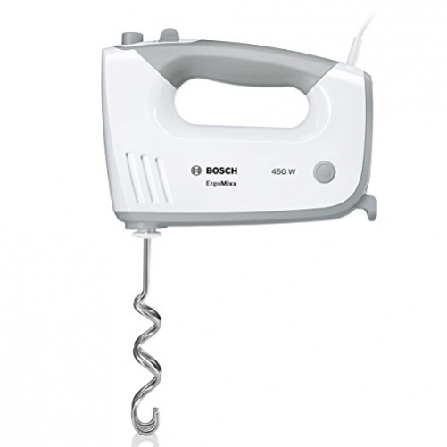 Bosch MFQ36400 ErgoMixx Handrührer 450 W spülmaschinengeeignet geringes Gewicht leise 5 Geschwindigkeitsstufen leicht zu reinigen/grau