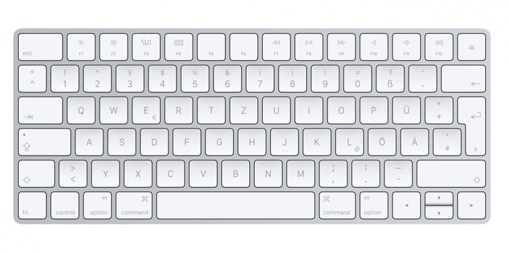 Apple Magic Keyboard Tastatur Bluetooth Silber Weiß