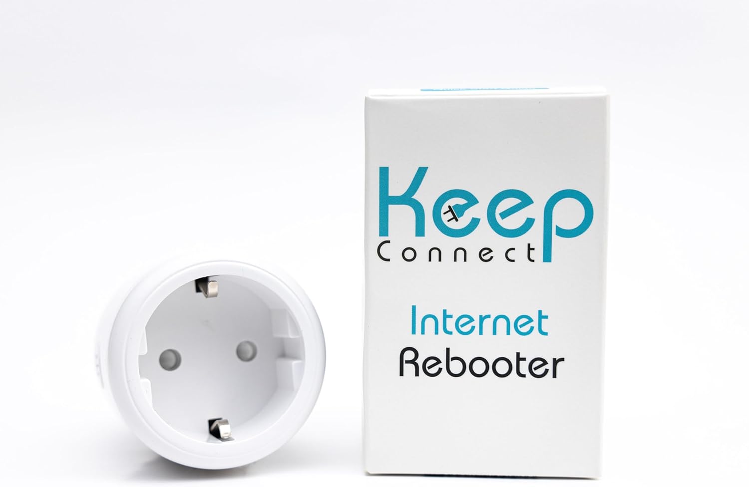 Keep Connect KC34 Router Rebooter, Router-Neustart & Überwachung, WLAN 2,4 GHz, SMS-Benachrichtigung, Keine App nötig, EU Stecker Typ F