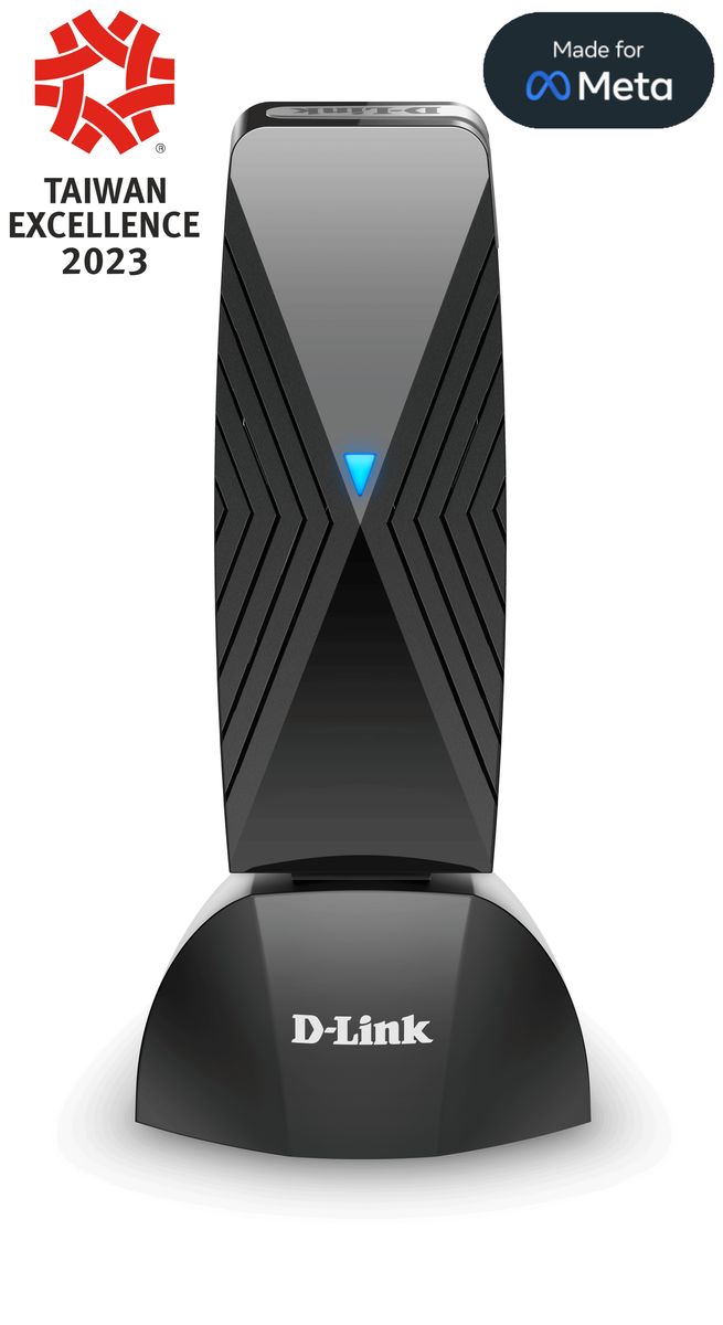 D-Link DWA-F18 - VR Air Bridge (Dedizierte Wireless-Verbindung vom Gaming-PC zum Meta Quest 2/ Quest3/ Meta Quest Pro, VR für 360° Bewegung - unterstützt Oculus App)