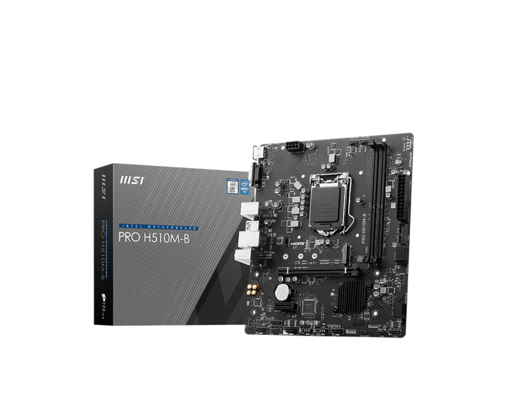 MSI PRO H510M-B Motherboard Intel H470 LGA 1200 Socket H5 micro ATX