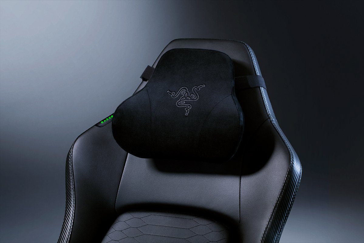 Razer Iskur V2 - Gaming-Stuhl mit adaptiver Lordosenstütze (Polster aus hoch verdichtetem Schaumstoff, Umweltfreundliches lösungsmittelfreies EPU-Kunstleder, 4-D-Armlehnen) Schwarz